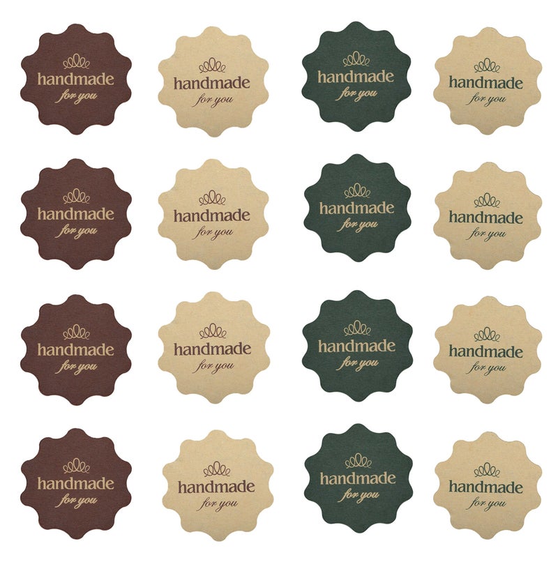 IMagicoo 480 Lovely Cute Handmade Label Seal Sticker Handmade Bakery Decorative Sticker (Style-2)